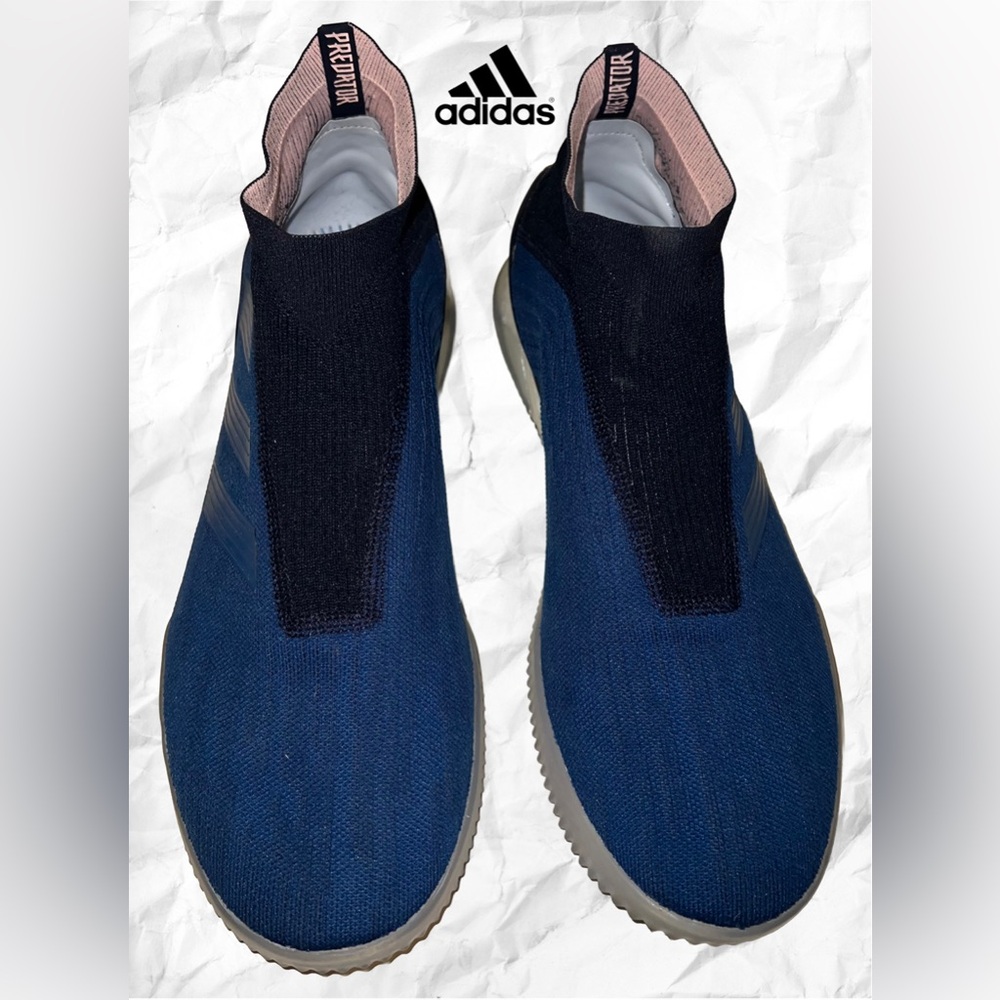 adidas Men’s Predator Slip-On Soccer-Inspired Shoes — Navy/Black